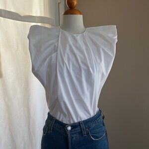 COS White Structured Top
